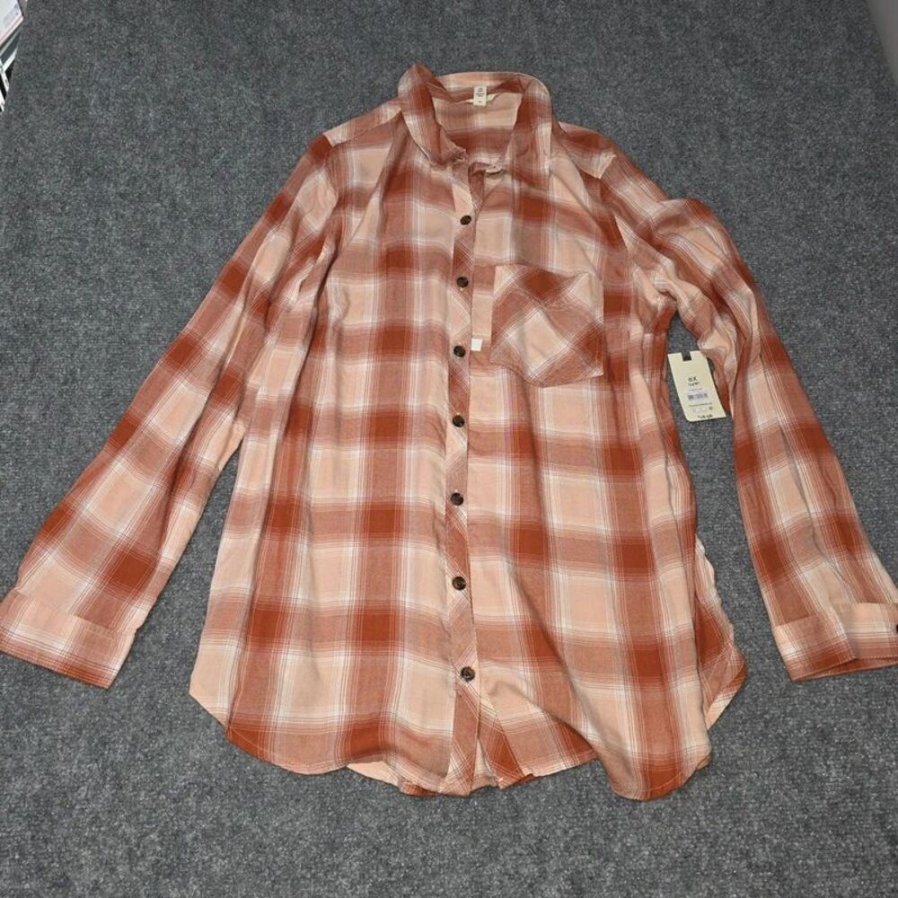 Womens Plus Size Oversize Flannel